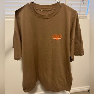 Harley Davidson Mazatlan Mexico Embroidered Logo T Shirt Brown Biker Tee